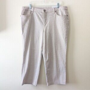 Christopher & Banks The Perfect Jean Shaped Fit Mid Rise Crop Jeans Size 16